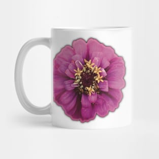 Magenta Flower and Yellow Pollen - Photograph Art -  Digital Image Cut-out into a fun graphic perfect for stickers, notebooks, greeting cards, pillows and more Mug